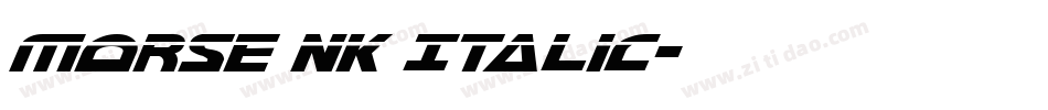 Morse NK Italic字体转换